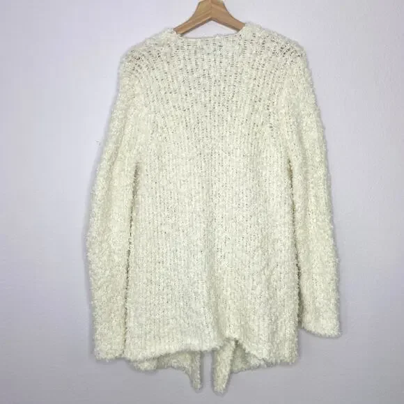 1. State Antique White Golden Hour Drape Front Cardigan NWT Womens Size Small - Picture 4 of 7